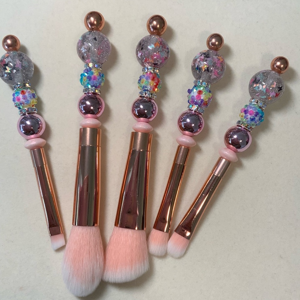 Sparkling Pink Makeup Brush Set